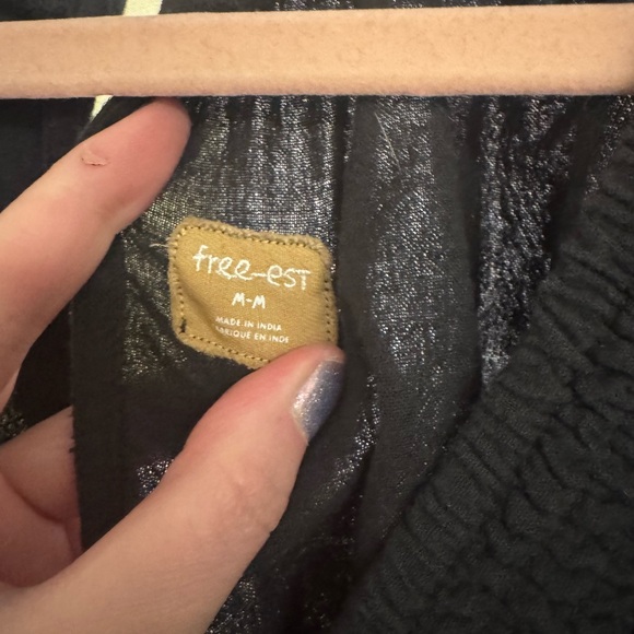 Free People Black For the Moment Mini Dress size M - Picture 5 of 6